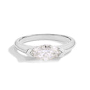 1CT Marquise Shape Synthetic Moissanite Ring 925 Sterling Silver Rings Daily Wear Birthday Present Fine Jewelry R135
