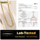 Holylegend 14K Real Gold-Plated Gun Pendant Necklace with AAAA CZ Diamonds, Streetwear Cuban and Rope Chain Jewelry, Bling Accessories Gift for Him, Men's Iced Out Hip Hop Chain