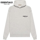 Essentials Fear of God 'Light Oatmeal' Hoodie Streetwear Man Casual Tops Long Sleeve Menswear Soft Fabric Outfits Pullover