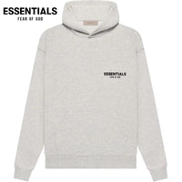 Essentials Fear of God 'Light Oatmeal' Hoodie Streetwear Man Casual Tops Long Sleeve Menswear Soft Fabric Outfits Pullover