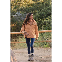UANEO Womens Oversized Hooded Puffer Jacket Lightweight Pullover Hoodies Quilted Dolman Long Sleeve Warm Winter Coat