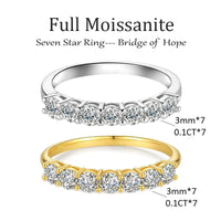 10/10 Moissanite Lab-Created 2Colors Set Ring 2CT VVS Clarity 14K Gold Plated Stackable 3 Stones Hypoallergenic Band for Women Wedding Engagement Birthday Gift Anniversary Prom Party Holiday Date Casual Bling Iced Jewelry