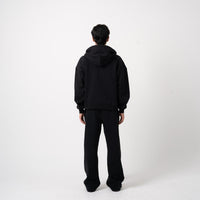 350 GSM 'Black' Zip-Up Hoodie