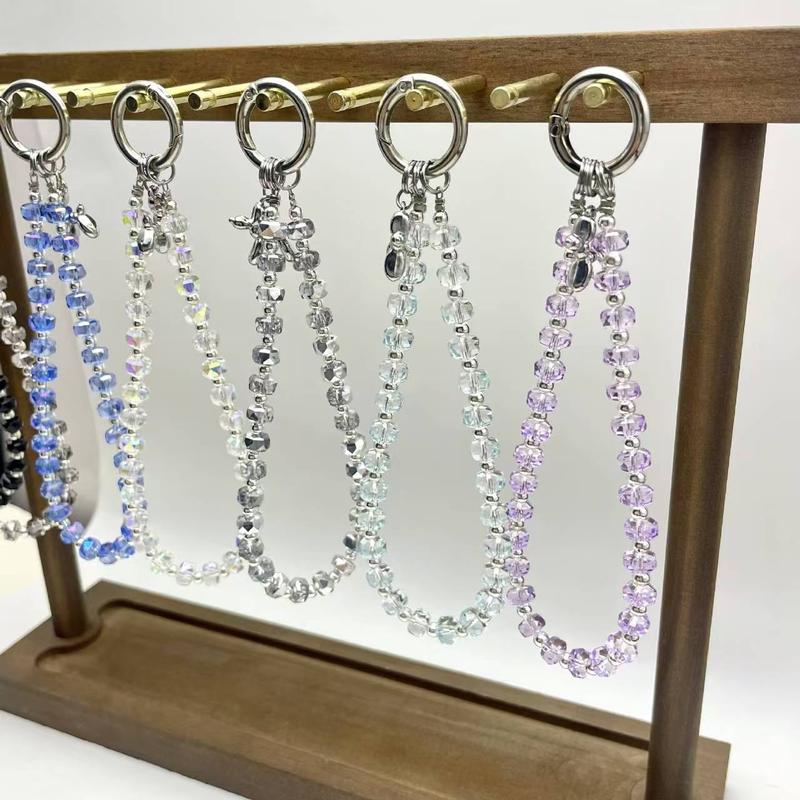 Siren Funny Bag for Phone Chain 1 Cellphone Handmade Smartphone Durable Metal Beaded Necklaces for Daily Use Travel Fashion Accessory