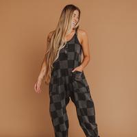 Black Denim Check / XS