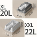 XXL Cat Litter Box Stainless Steel 20L with Lid, XL Large Metal Litter Box High Sided Design,Anti-Urine Leakage, Include Cat Mat & Litter Scoop, Never Absorbs Odors, Easy Cleaning, Non-Sticky,#Catsoft #catlovers