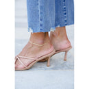 Judy Blue The Montauk Crop Mid-Rise Medium Wash Distressed Hem Kick Flare Jeans
