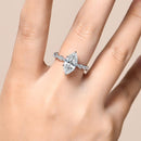 Gorgeous 3CT Marquise Shape  D Color VVS1 Synthetic Moissanite Ring  for Women Anniversary Party Gift R196