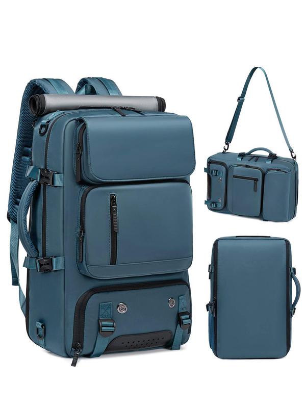 Large Capacity Backpack with Shoes Compartment & Usb Charging Port, Travel Essentials, Multi-functional Backpack for Hiking & Camping, Outdoor Knapsack for Men & Women