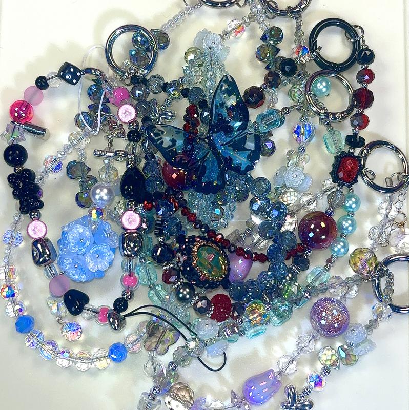 Siren Funny Bag for Phone Chain 1 Cellphone Handmade Smartphone Durable Metal Beaded Necklaces for Daily Use Travel Fashion Accessory