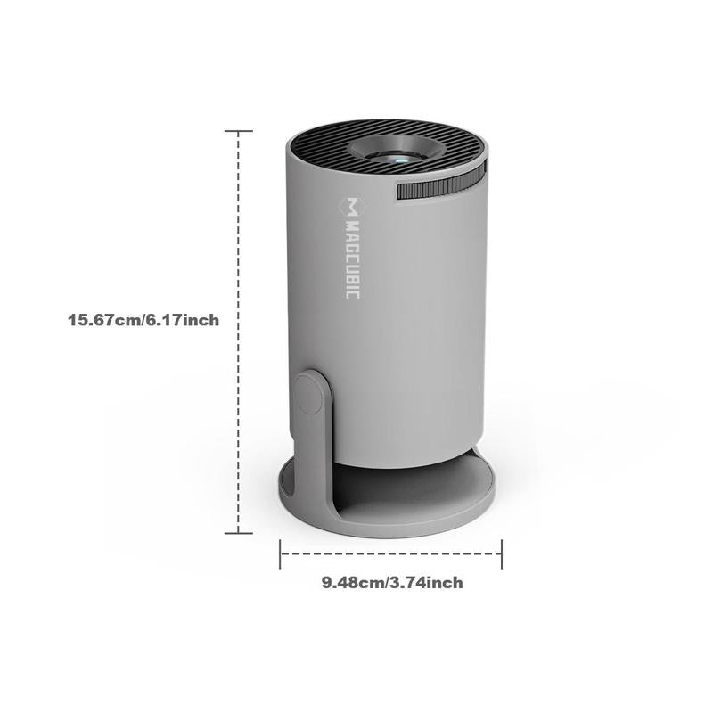 [US warehouse]GLOBAL PICK Magcubic HD Portable Projector HY300 Pro, Wireless Android 11 Dual WiFi6 290ANSI Allwinner H713 BT5.4 1080P 1280*720P Home Theater Projector, Multifunctional Projector for Home Cinema, Outdoor Hdmi Projector