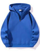 Men's Solid Zip Up Hoodie, Casual Loose Long Sleeve Hooded Sweatshirt for Daily Wear, Men's Clothes for All Seasons