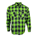 The "Incredible H" Green & Black Flannel (Hidden Snap Collars)