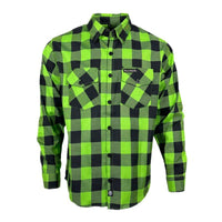 The "Incredible H" Green & Black Flannel (Hidden Snap Collars)
