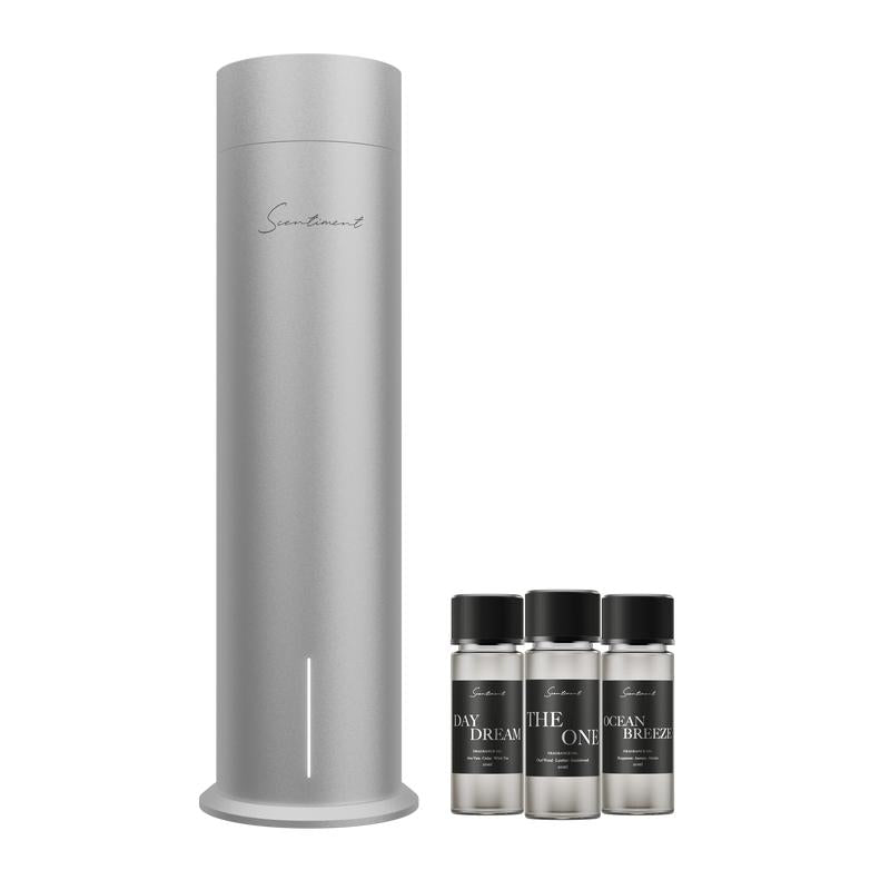 Diffuser Air 2 Discovery Kit | with Cold-Air Diffusion Technology | Covers 1,000 Sqft | Rechargeable Battery & Wi-Fi Control | Top 3 Luxury Hotel-Inspired Scents 20ml