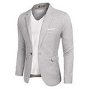 TikTok Shop Back to School COOFANDY Men's Blazer Casual Sport Coats Slim Fit One Button Suit Jacket Lightweight Sports Jacket