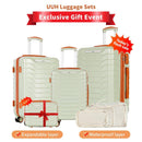 UUH Luggage Sets with TSA Locks -3pcs/4pcs/6pcs/7pcs/8pcs/9pcs Suitcases Sets-Travel and Moving Set(Family Set)