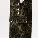 AELFRIC EDEN Women's Leopard Print Overalls Casual Suits Trendy Unique Sleeveless Strap Cotton Jumpsuit for Summer