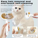 GROOMTECH Pet Steam Brush for Home Grooming – 3-in-1 Deshedding Comb, Self-Cleaning