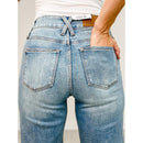 Judy Blue DOUBLE TAKE Double Button Waistband Wide Leg Jeans