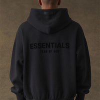 Fear of God Essentials Pullover Hoodie 'Stretch Limo' FW22 Casual Man Oversized Fit Medium Long Sleeve Stylish Menswear Sweatshirts Tops Graphic