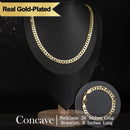 Holylegend 14K Gold-Plated Rope, Cuban, Figaro Set, 24" Length, Necklaces & Bracelet