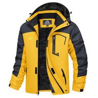 MAGCOMSEN Men's Winter Coats Waterproof Ski Snow Jacket Warm Fleece Jacket Parka Raincoats With Multi-Pockets