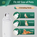 2-in-1 pet nail clipper and grinder, dog nail clipper trimmer, ultra quiet electric nail set, rechargeable, suitable for trimming toes and claws of dogs and cats of all sizes