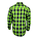 The "Incredible H" Green & Black Flannel (Hidden Snap Collars)