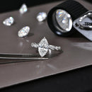 Gorgeous 3CT Marquise Shape  D Color VVS1 Synthetic Moissanite Ring  for Women Anniversary Party Gift R196