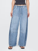 Gap Women's Mid Rise UltraSoft Easy Horseshoe Jeans