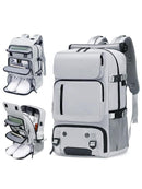 Large Capacity Backpack with Shoes Compartment & Usb Charging Port, Travel Essentials, Multi-functional Backpack for Hiking & Camping, Outdoor Knapsack for Men & Women