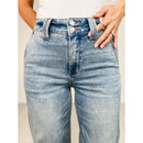Judy Blue DOUBLE TAKE Double Button Waistband Wide Leg Jeans