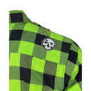 The "Incredible H" Green & Black Flannel (Hidden Snap Collars)